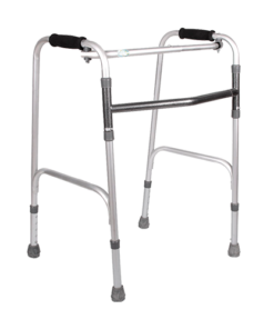 Andadera de Aluminio Recíproca Plegable - Gris