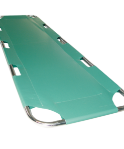 Camilla para Rescate - Plegadiza con Lona Verde - Cromada