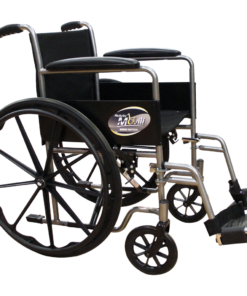 Silla de Ruedas Movili Motion con Brazos Fijos - Descansapies Abatibles/Desmontables - Platinum Vein
