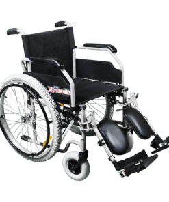Silla de Ruedas Xtreme con Brazos FlipUp y Descansapies Abatibles y Elevapiernas - 20 pulgadas - Neumática - Bruma