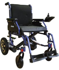 Silla de Ruedas Eléctrica de Aluminio izzyGo - 19 pulgadas - Azul