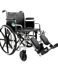 Silla de Ruedas MOVILI Extra-Ancha con Elevapiernas