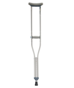 Muletas ReActiv Aluminio Ajuste Telescópico CH Gris